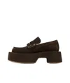 Jw Anderson Round Toe Loafers In Brown