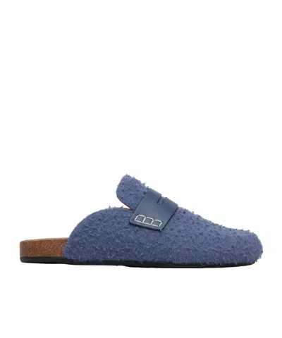 Jw Anderson Round-toe Mules In Blue
