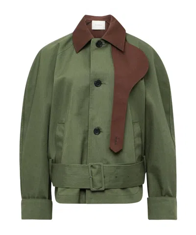 JW ANDERSON JW ANDERSON BELTED WAIST ROUNDED JACKET