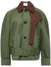 Jw Anderson Rounded Blouson Jacket In Green