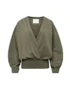 Jw Anderson Rounded Wrap-front Sweatshirt