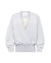 Jw Anderson Grey Cotton Wrap Sweatshirt