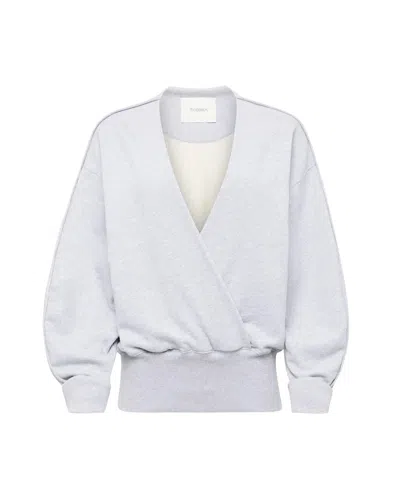JW ANDERSON ROUNDED WRAP-FRONT SWEATSHIRT