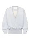 Jw Anderson Grey Cotton Wrap Sweatshirt In Grey