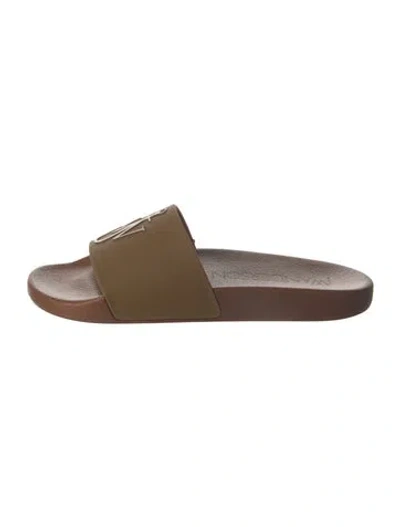 Pre-owned Jw Anderson Rubber Slides W/ Tags In Brown