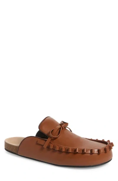 Jw Anderson Ruffle Mule In 640 - Tan