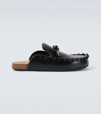 JW ANDERSON RUFFLED LEATHER MULES