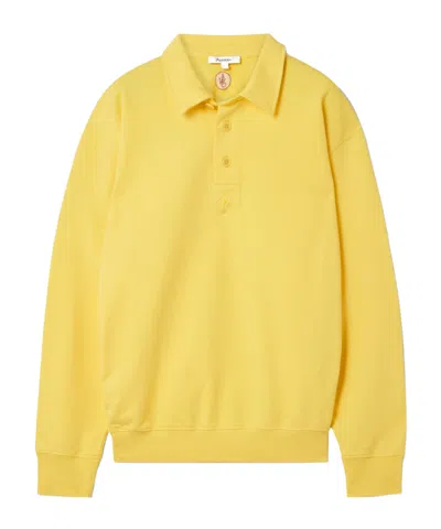 Jw Anderson Rugby Cotton-jersey Polo Shirt In Yellow