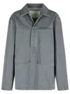 Jw Anderson 'rugby' Grey Denim Shirt In Gray
