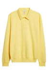 Jw Anderson Rugby Long Sleeve Polo Sweatshirt In Yellow