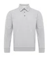 Jw Anderson Rugby Polo With Ribbed Cuffs And Hem In Gray