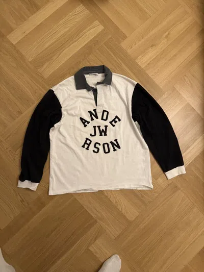 Pre-owned Jw Anderson Rugby Polo In White