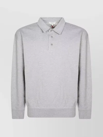 JW ANDERSON RUGBY POLO WITH RIBBED CUFFS AND HEM