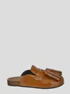 Jw Anderson Tan Tassel Leather Loafers