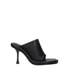 Jw Anderson Woman Sandals Black Size 10 Soft Leather