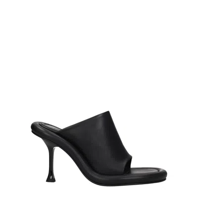 JW ANDERSON JW ANDERSON SANDALI DONNA PELLE NERO