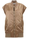 JW ANDERSON SATIN-FINISH BOMBER GILET