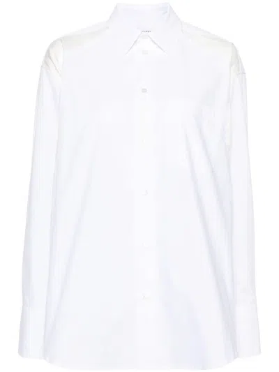 Jw Anderson Satin Insert Shirt In White