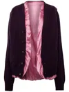 JW ANDERSON SATIN-LINED CARDIGAN