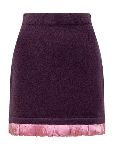 JW ANDERSON JW ANDERSON SATIN TRIMMED SKIRT