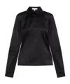 Jw Anderson Satin Wrap Skirt In Black