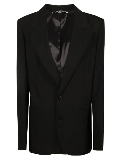 Jw Anderson Sb Notch Lapel Jacket In Black