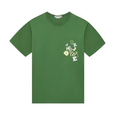 Pre-owned Jw Anderson Scattered Letters T-shirt 'green' | Men's Size L