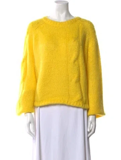 Pre-owned Jw Anderson Scoop Neck Sweater In Yellow