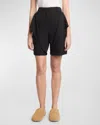 Jw Anderson Wool Wide-leg Shorts In Black