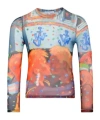 Jw Anderson Semi-sheer Graphic-print T-shirt In Multicolor