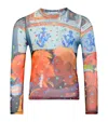 Jw Anderson Semi-sheer Graphic-print T-shirt In Multi