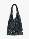Jw Anderson Crochet Handle Sequin Embellished Tote Bag