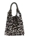 Jw Anderson Gunmetal Sequin Hobo Shoulder Bag In Grey