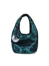 Jw Anderson Blue Mini Sequin Shopper Bag