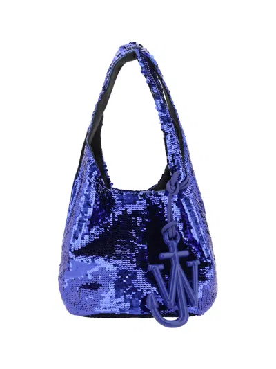 Jw Anderson Sequin Mini Bag In Blue