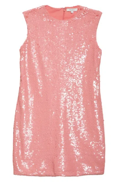 Jw Anderson Embellished Cotton Mini Dress In Pink