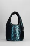 Jw Anderson Sequin Shoulder Bag In Green Polyester