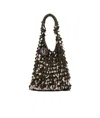 Jw Anderson W Anderson Womens Sequin Woven Hobo Bag Gunmetal In Black