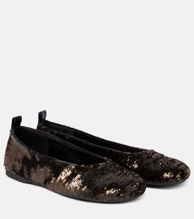 Jw Anderson Sequined Ballet Flats