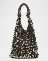 Jw Anderson W Anderson Womens Sequin Woven Hobo Bag Gunmetal In 975 Gunmetal
