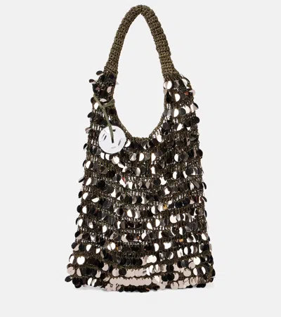Jw Anderson Tote Aus Mesh Mit Pailletten
