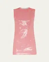 Jw Anderson Women Embellished Cotton Mini Dress