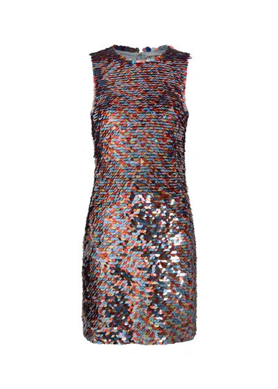 Jw Anderson Sequin-embellished Mini Dress In Brown