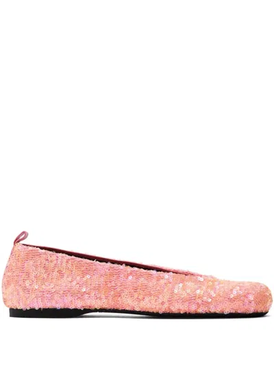 JW ANDERSON SEQUINNED BALLERINA FLATS
