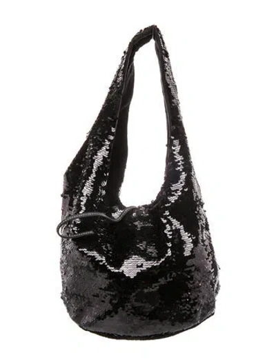 Pre-owned Jw Anderson Sequins Hobo W/ Tags In Black