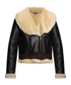 Jw Anderson Shearling Jacket In Black