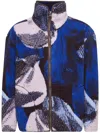 Jw Anderson Printed Zip Front Jacket In Blau