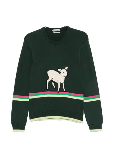JW ANDERSON SHEEP-PATCH SWEATER