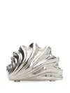 Jw Anderson Silver Shell Clutch In Silver