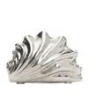 Jw Anderson Silver Shell Clutch In Silver